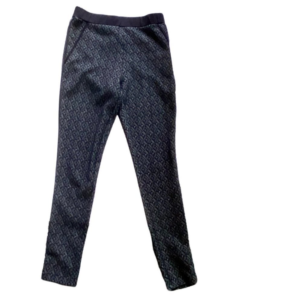 Red Saks Fifth Avenue Textured Black Gray Leggings Pants Small